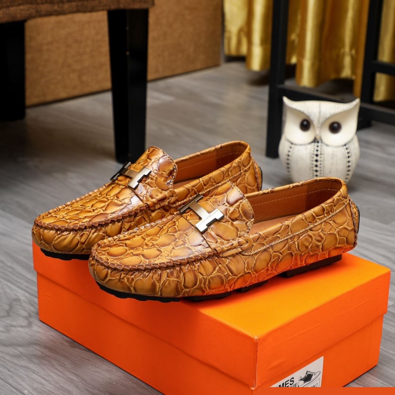 H**mes leather shoes